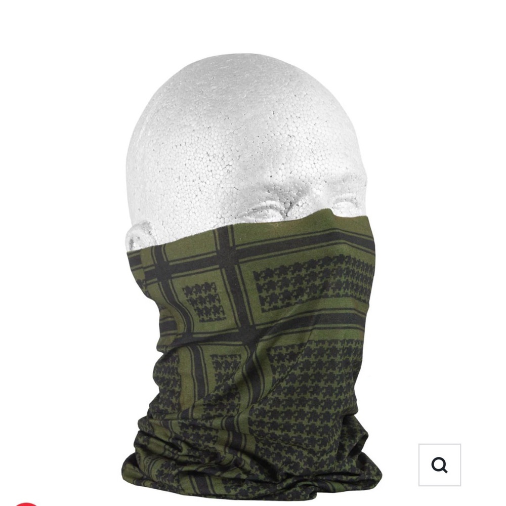 Zac Headgear Fleece Lined Motley Tube Multiple Way to Wear Green